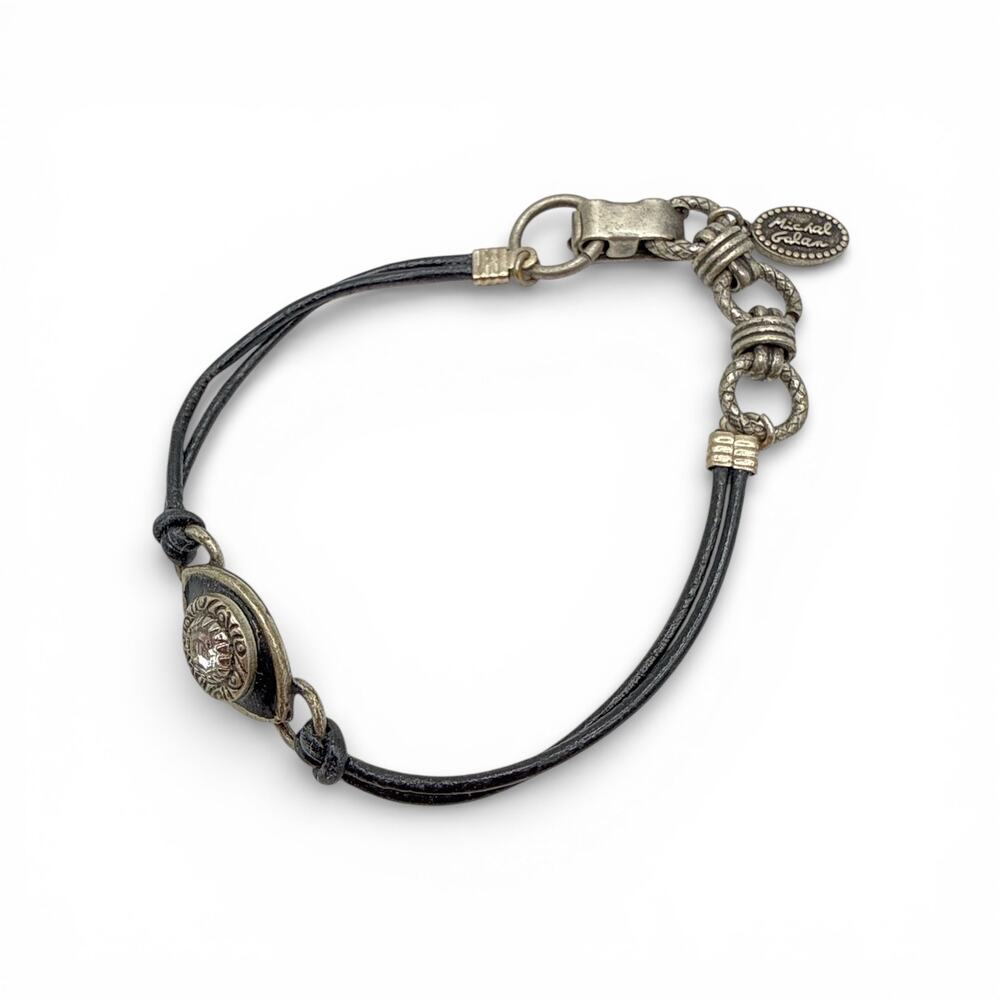 Michal Golan Artisan Evil Eye Cord Bracelet – Swarovski Crystal & Silver - Picture 4 of 7